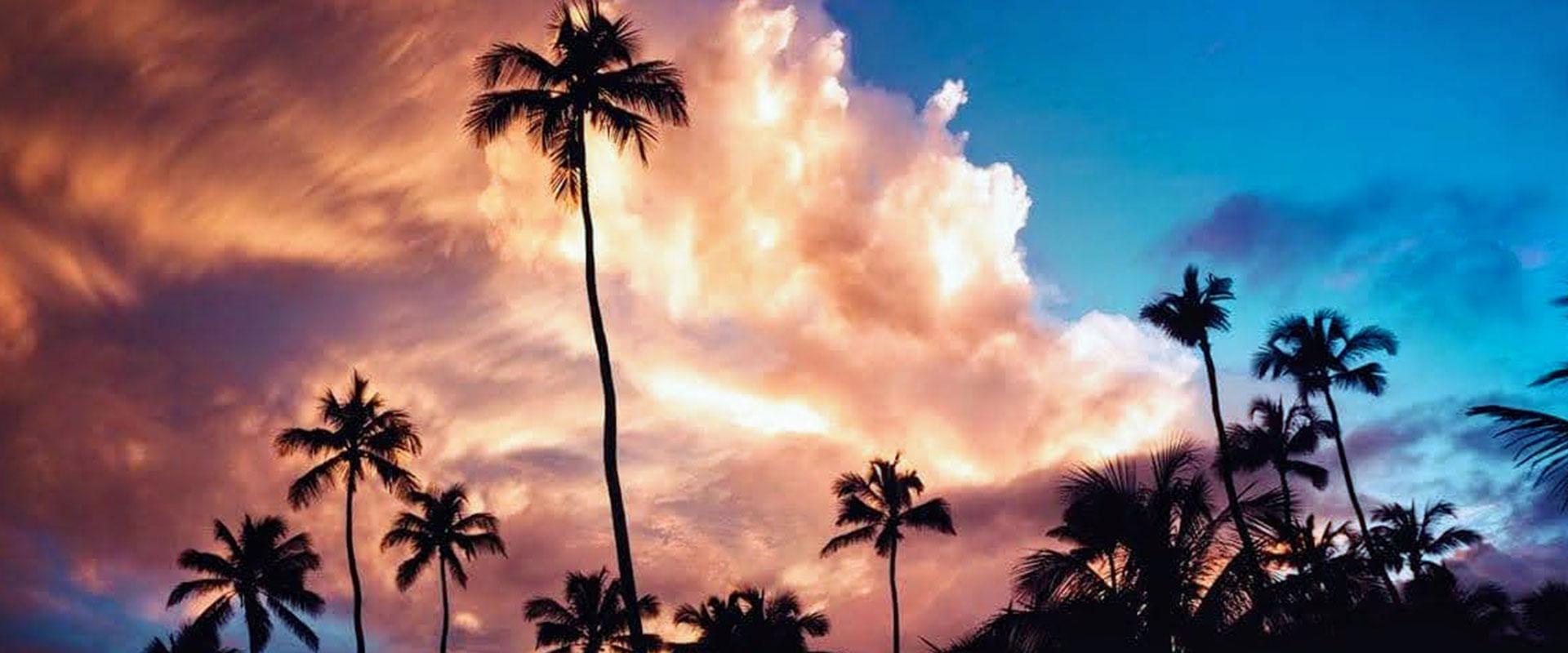 An amazing sunset view of the sky