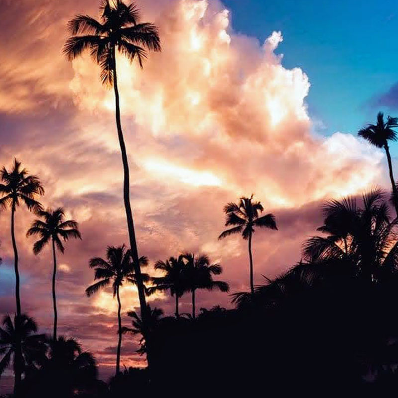 An amazing sunset view of the sky