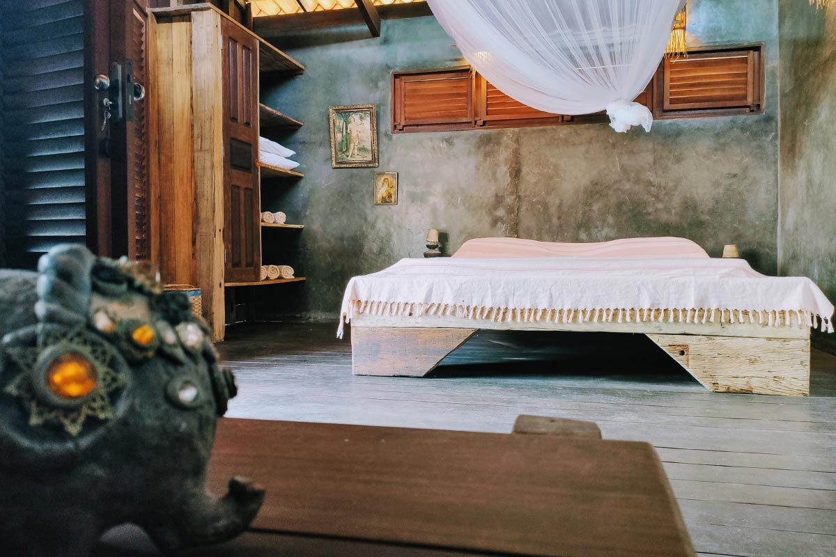 A Bedroom View of the Premium Chalet Quadruple at Convento Arcadia, Atins