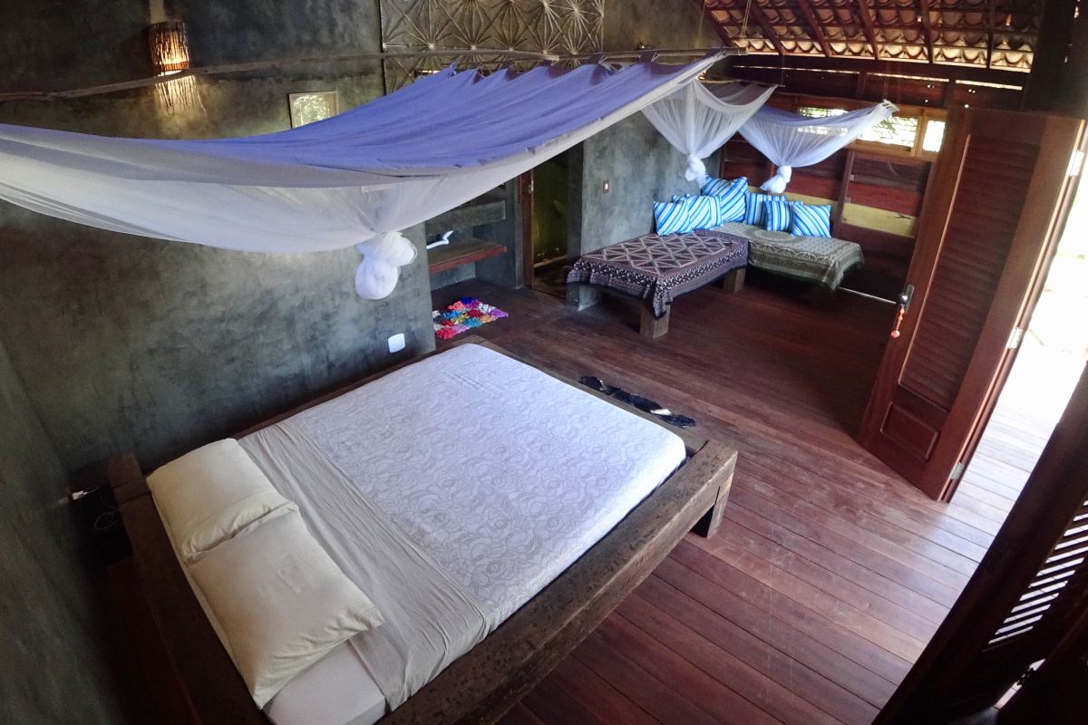 Top Interior Bedroom View of the Premium Chalet Quadruple at Convento Arcadia, Atins