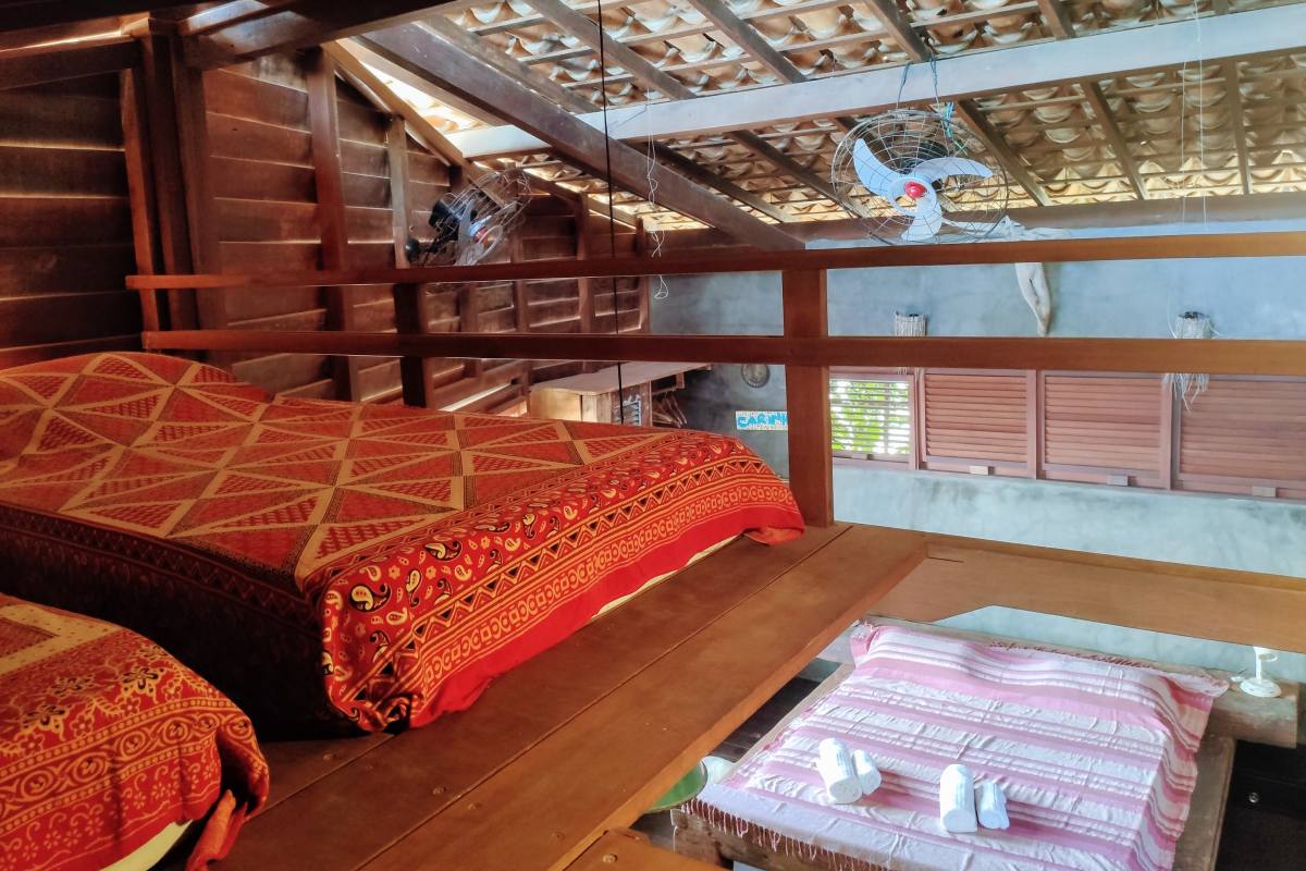 view from the upper deck bedroom at Premium Chalets Sixtuple at Convento Arcadia, Atins