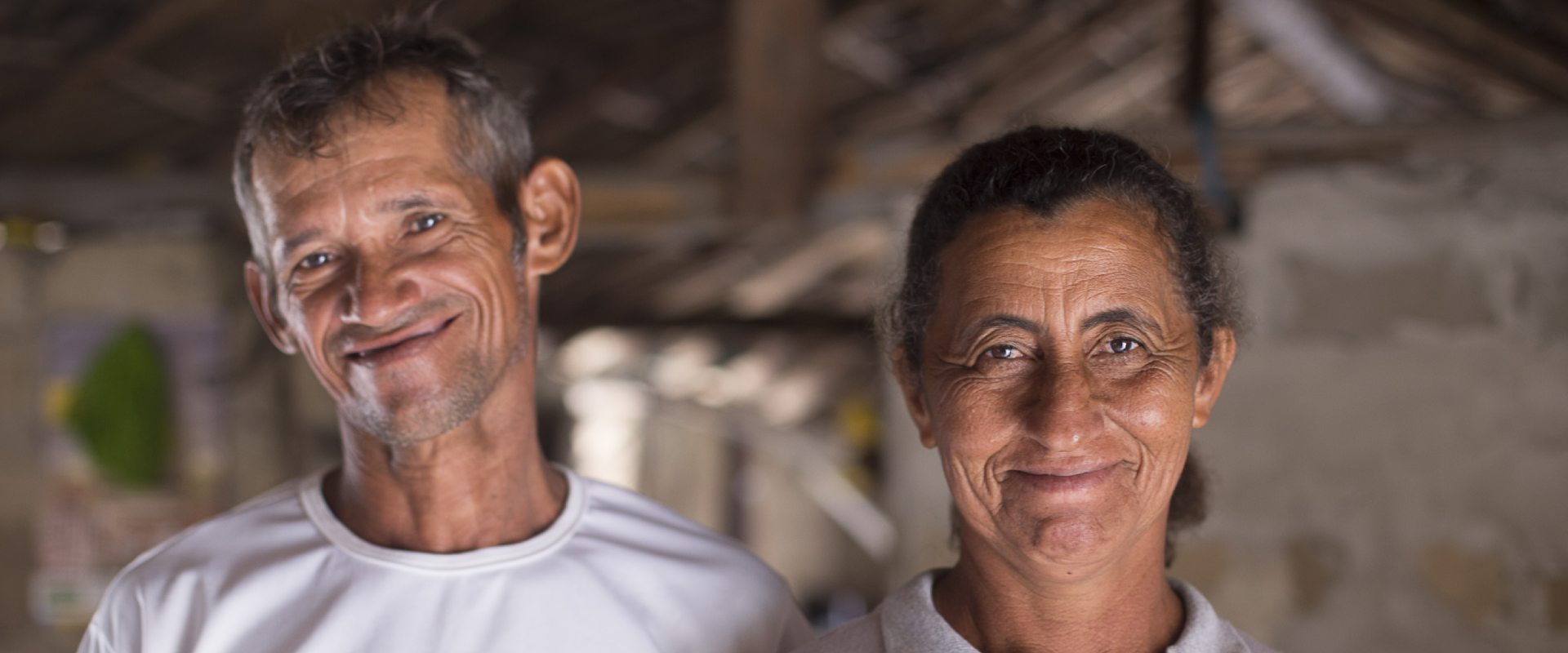 Portrait of an older couple smiling