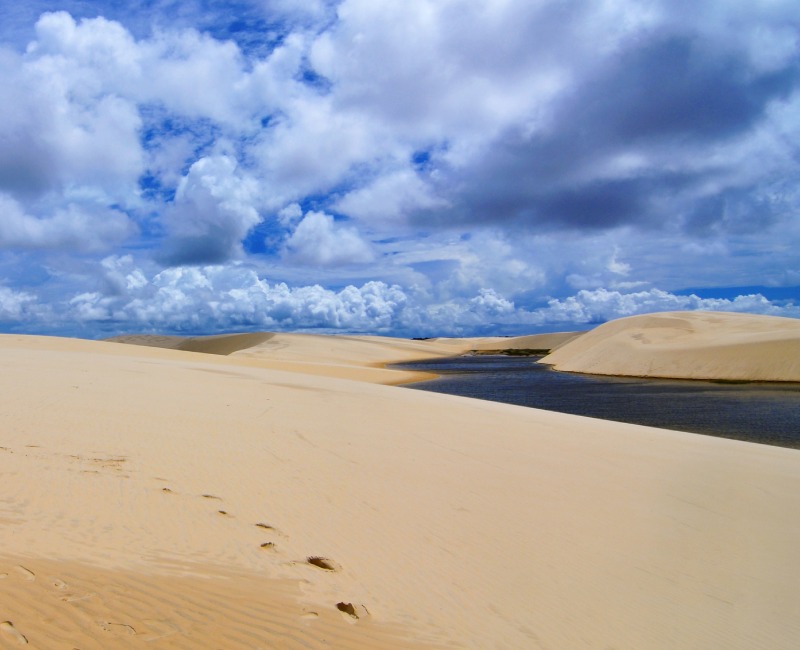 dessert with beautiful blue sky