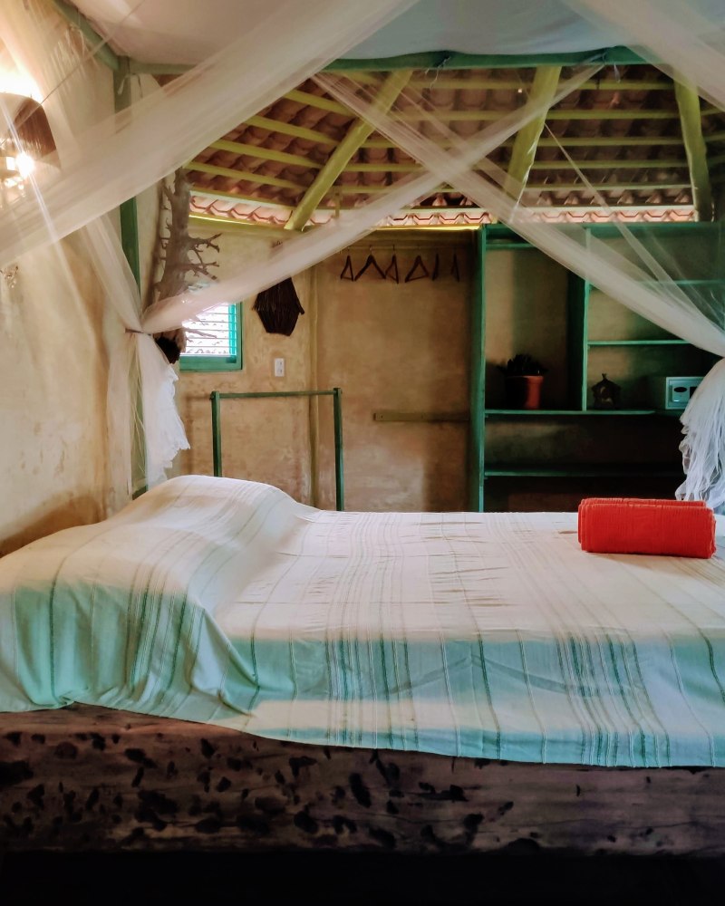 Bedroom view of a Standard Room - triple in Convento Arcadia, Atins