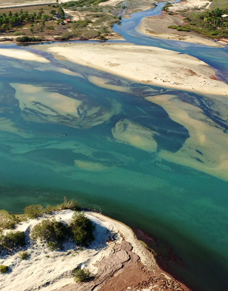 panoramic views of a lagoon